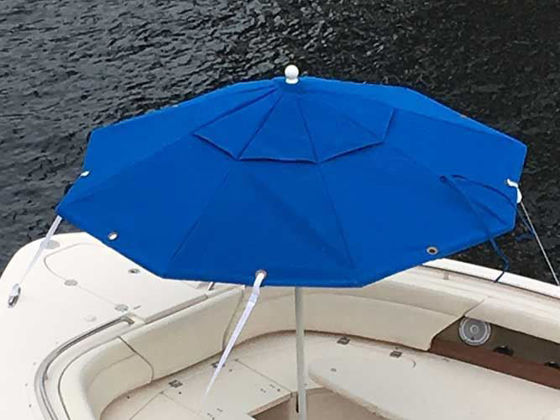 Bimini Shade Boat Umbrella. Fiberglass Marine Umbrella 9 Foot